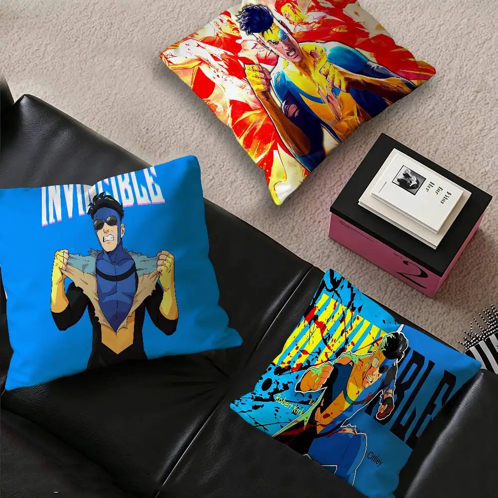 Popular Superhero I-Invincible Personalized Pillow Dust Cover Bedroom Kids Party Decoration Pillowcase Birthday Children Gift