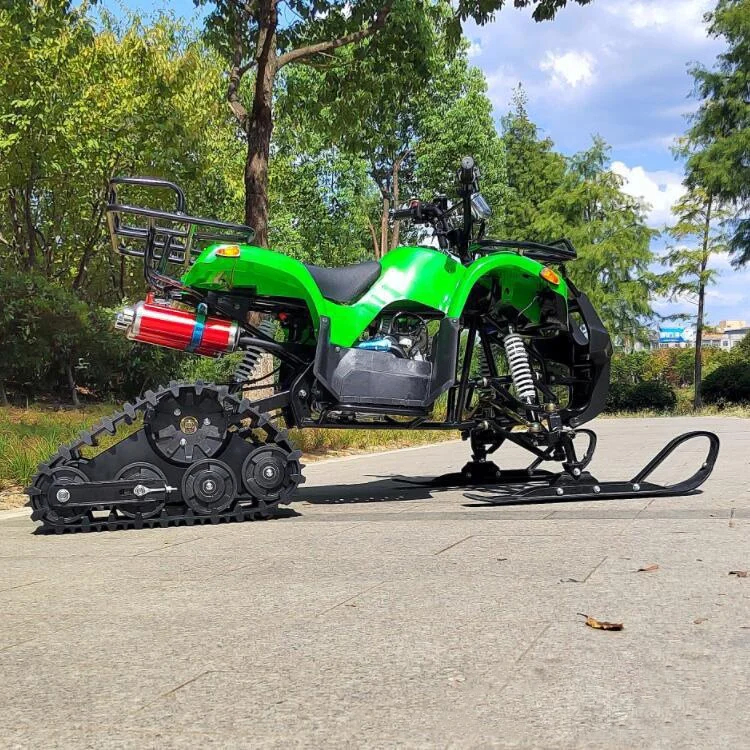 All-terrain tracked beach ATV snowmobile with 4WD automatic chain drive for off-road sledding