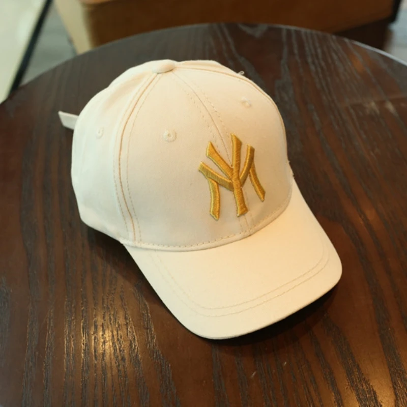 Spring Summer Child Letter Embroidery Outdoor Leisure Sun Baseball Cap For Boy Girl Cotton Breathable Solid Color Adjustable Cap