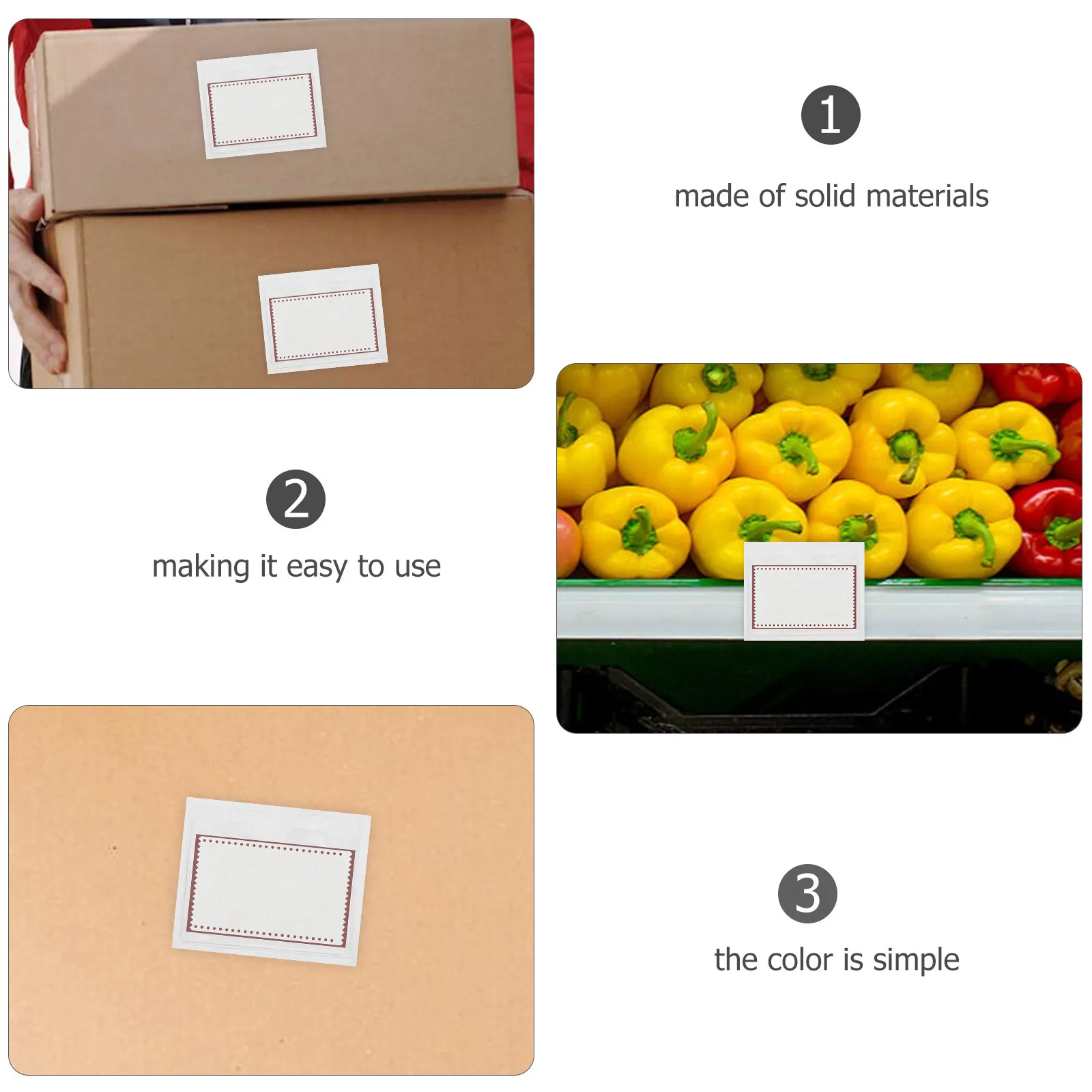 

6pcs Self Adhesive Card Holder Clear Plastic Pocket Protector 10X8Cm For Labels Price Tags Sticky Index Card Sleeves Organized