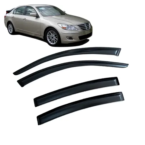 현대 제네시스 BH 2009 2010 2011 2012 2013 윈드 디플렉터 레인 가드, 문짝 바이저 벤트 쉐이드 벤트바이저
