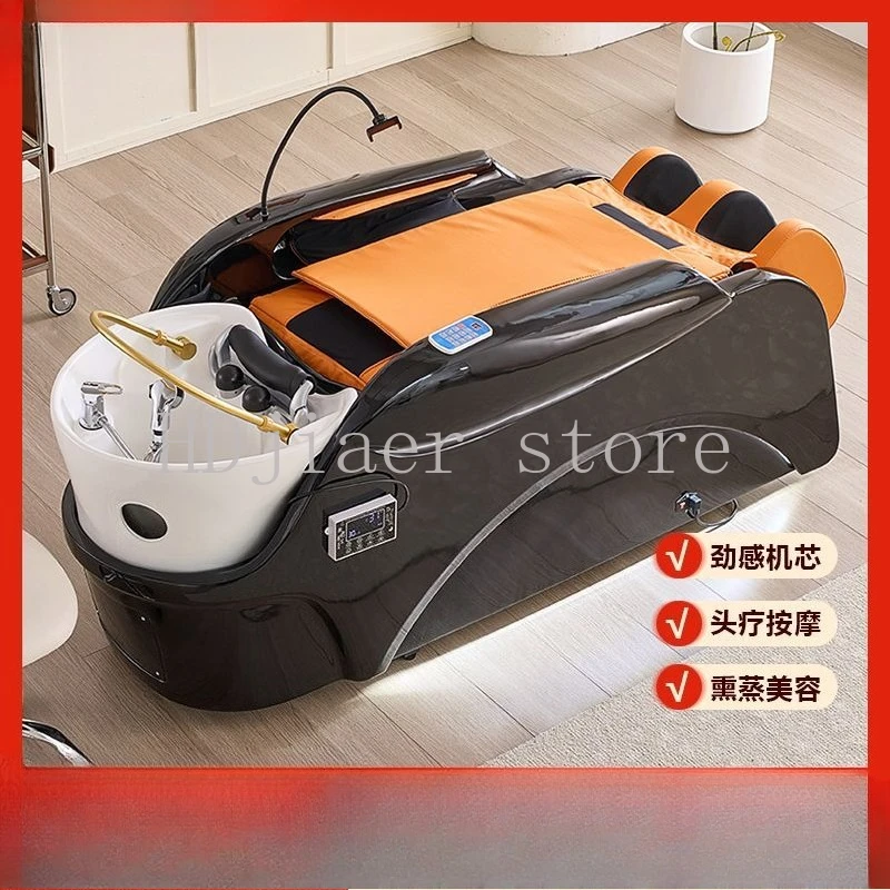 

Electric Massage Shampoo Bed With Face Steaming, Water Circulation & Built-In Water Heater for Hair & Beauty Salons
