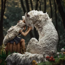 SFW Wolf King and Girl Resin Model Kit 3d Printing Doll 1/24 Unassembled Resin Figure Statue Kits FUTA Unpainted Toy Gk Play Set