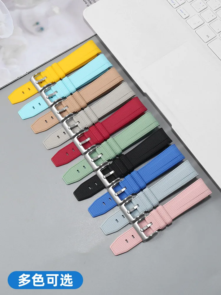 Arc Silicone Watch Strap Is Suitable for Omega Swatch Joint Planet Series Rolex Water Ghost Bracelet 20mm