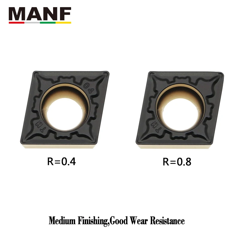 MANF Turning Tool Carbide Insert CCMT09T304 Internal Tungsten Inserts Borning Turning Inserts HSS Steel Bar Lathe Cutter