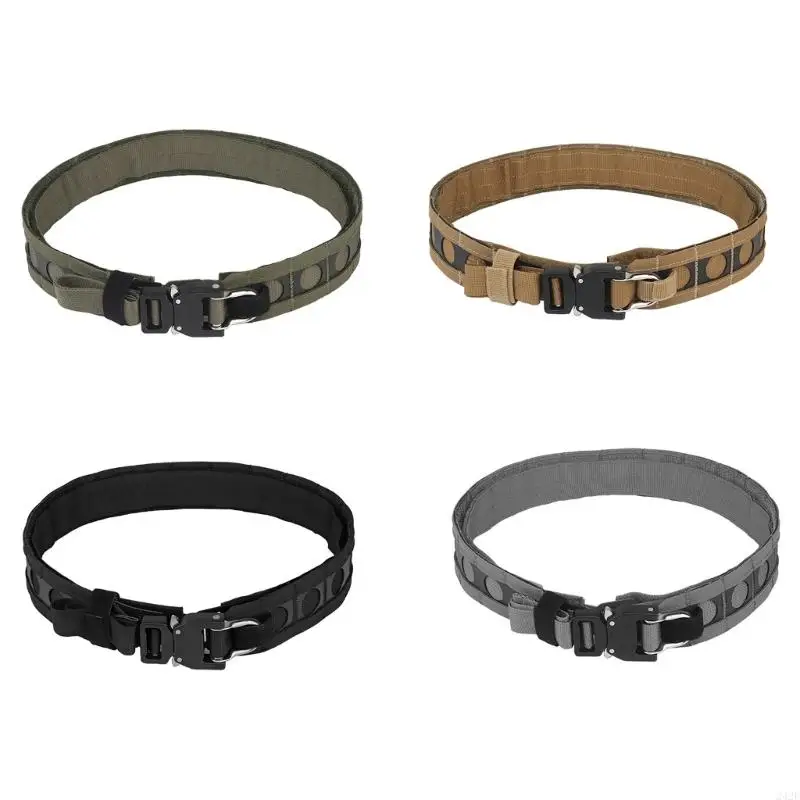 

242F Double Layers Waistband Multifunctional Belt Tacticals Waistbelt Quick Detaches Metal Buckles Molles Waistband