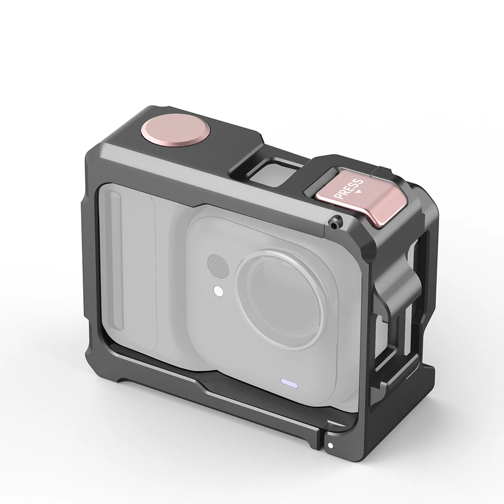 

Клетка из алюминиевого сплава для Insta360 GO Ultra Pocket Camera, защитный чехол, противоударная рамка с защитой от царапин и креплением для холодного башмака