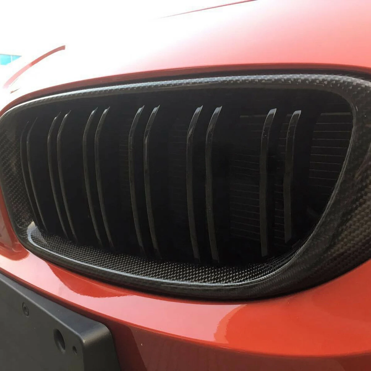 

A92Q-2X Carbon Front Bumper Grille Dual Line Grill for BMW F32/F33/F36 4-Series F80 M3 F82/F83