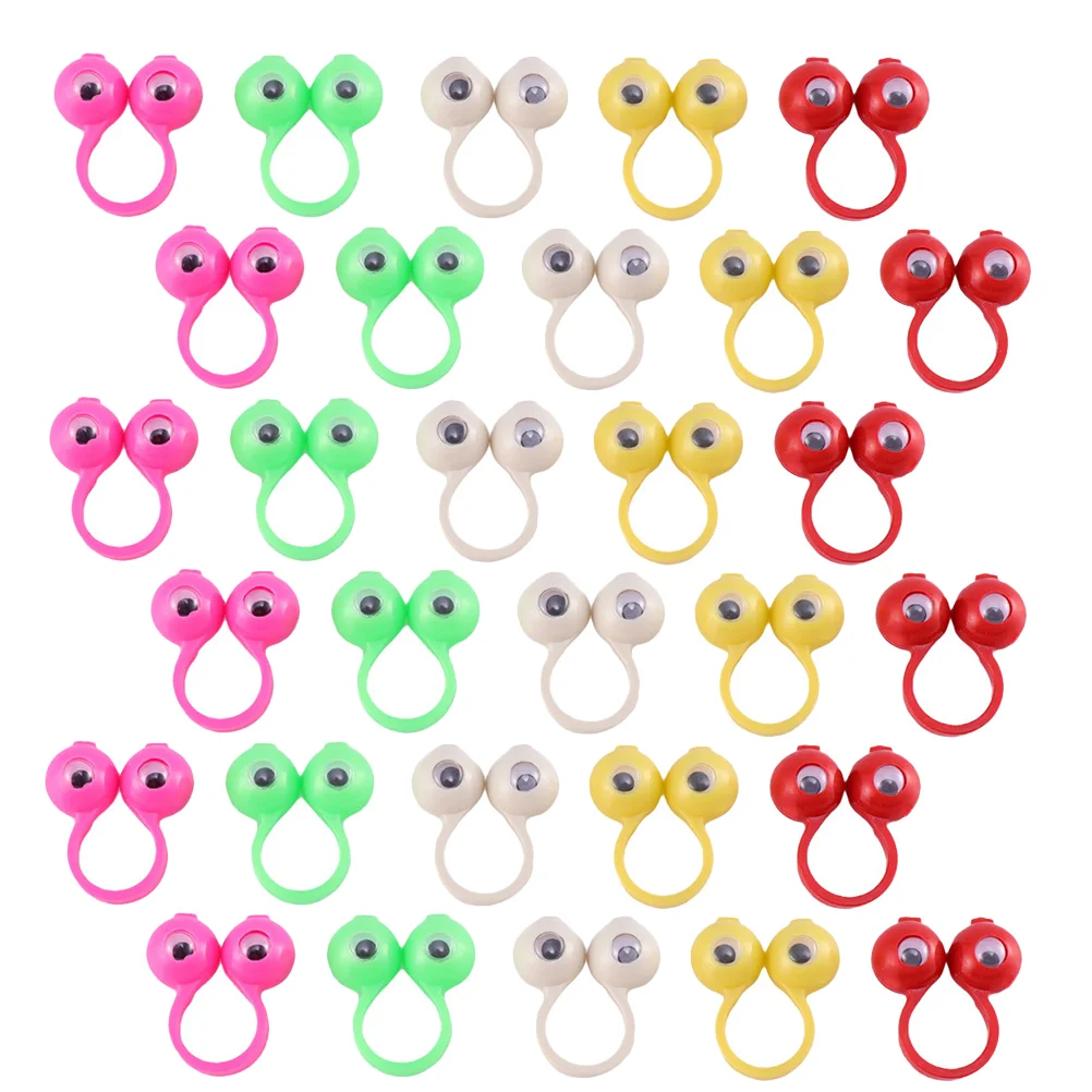 

50 Pcs Eye Ring Rings Puppet Finger Puppets Bulk Funny Game Toy Toys Educational Puzzle Intelligent Child