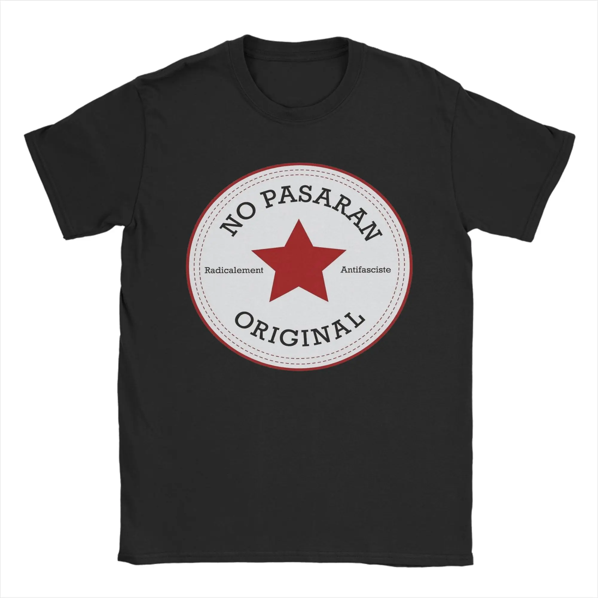 Novelty no pasaran T-Shirt Men Round Neck Short Sleeve Tops  Cotton Summer Tops