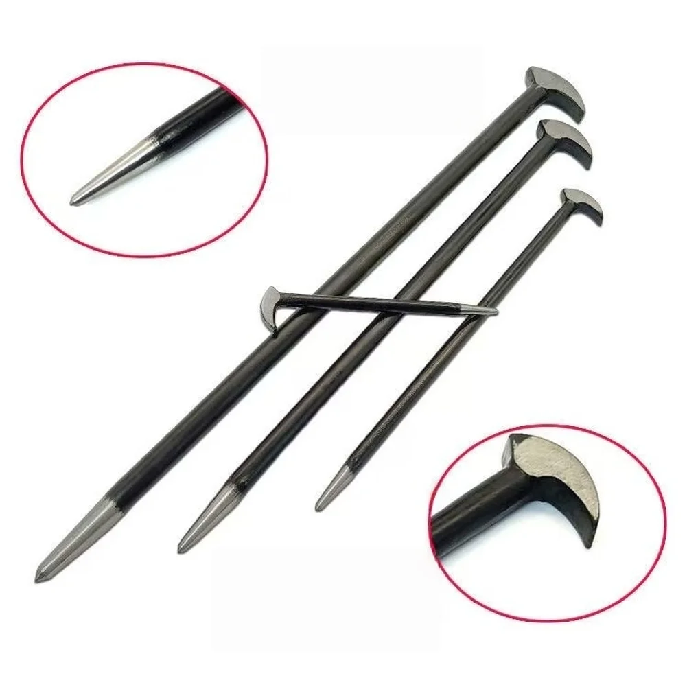 1/4 Pcs Heat Treated Bars Pry Bar Set 6 Heat Treated Crowbars For Lifting Industrial Tweezers Carbon Steel Construction