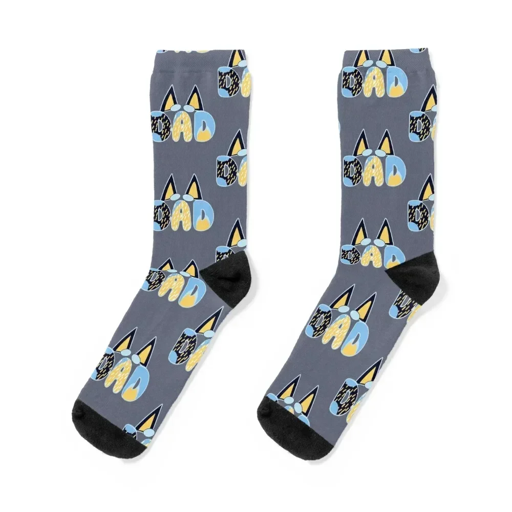 Dad Cartoon Socks japanese fashion christmas stocking Men Socks Luxury Brand Women's