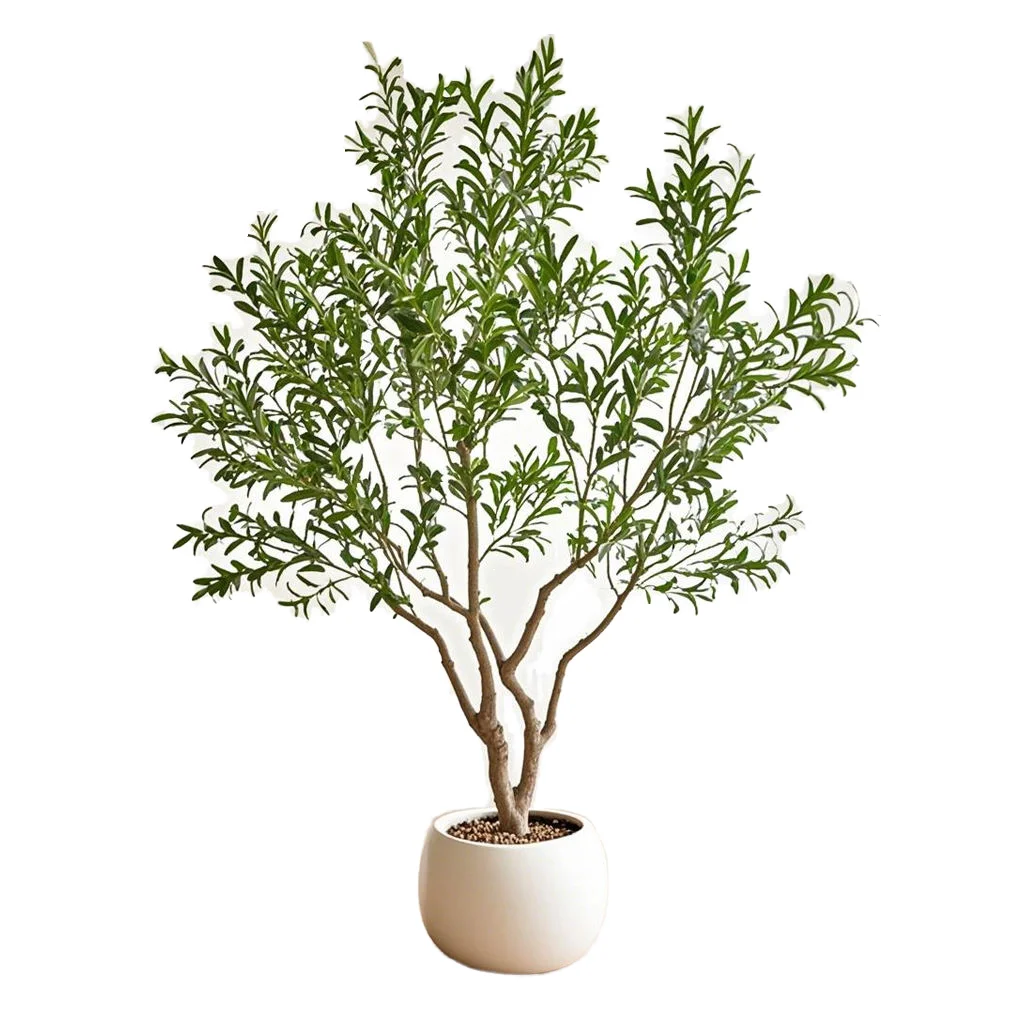 

Realistic Artificial Olive Tree Plastic Potted Natural Look Durable High Quality Natural Touch Customizable Height Indoor Plant