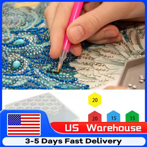 30/120Pcs Diamond Painting Glue Clay Tools with Box Dotting Rhinestone DIY Diamond Mud Set Diamond Painting Art Tool