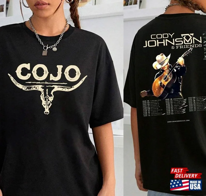 

Cody Johnson Tour 2024 Shirt Country Music Cojo Unisex Shirt