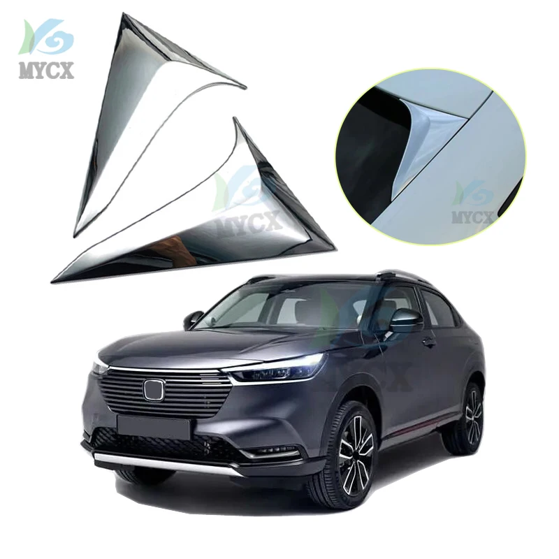 

ДЛЯ Honda HR-V HRV VEZEL 2021 2022 2 шт. Стайлинг автомобиля угловая отделка заднего окна автомобильные наклейки украшения