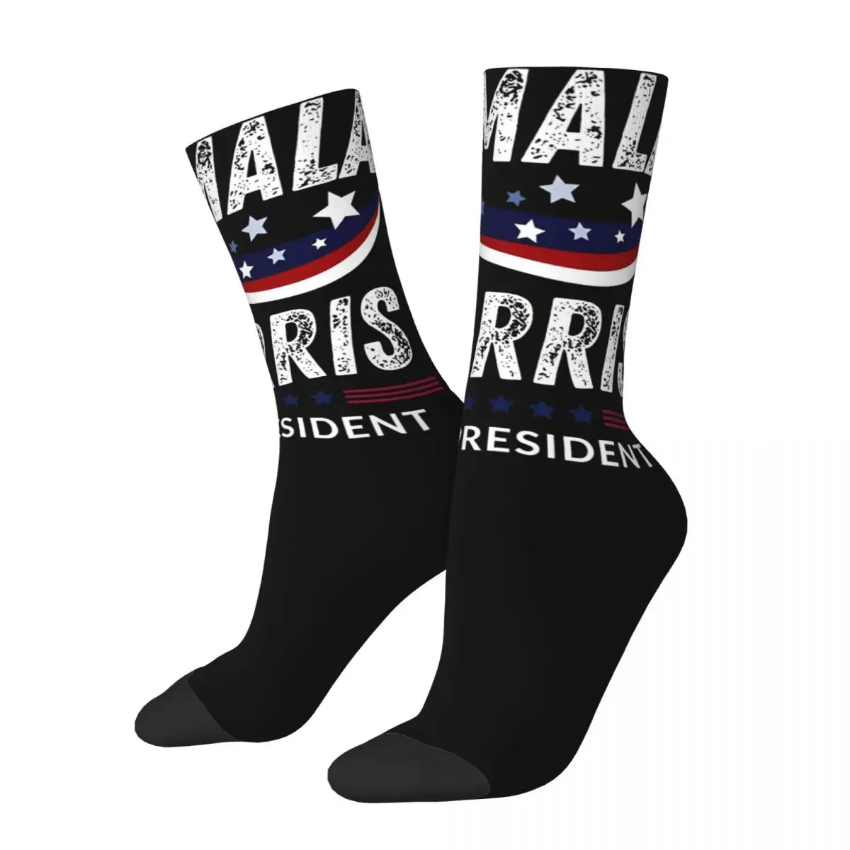 

Retro Unisex Kamala Harris 2024 For President Dress Socks Accessories Football Socks Cute Best Gift Idea