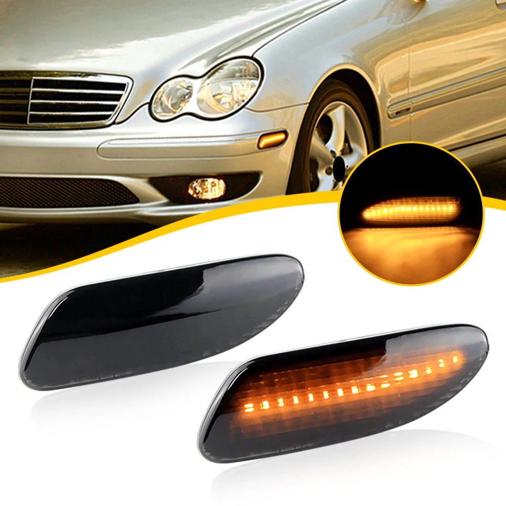 

2 шт. для Mercedes W203 C-Class C CLASS C230 C240 C280 C32 AMG C320 C350 седан передний боковой габаритный сигнал мигалка индикаторная лампа