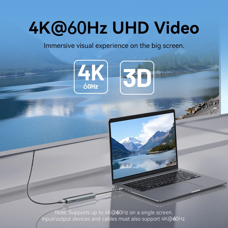 Vention 5 в 1 USB C HDMI 4K 60 Гц HUB USB 3.0 3.2Gen1 5 Гбит/с PD 100 Вт адаптер-сплиттер для ноутбука MacBook iPad Air Samsung Xiaomi