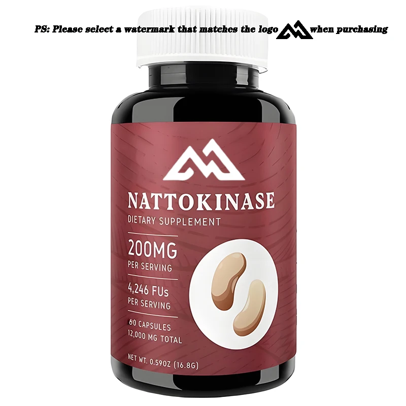 Nattokinase Capsules | Cardiovascular Support Supplement | 2000mg, 60 capsules | Pure vegetarian, non GMO, gluten free