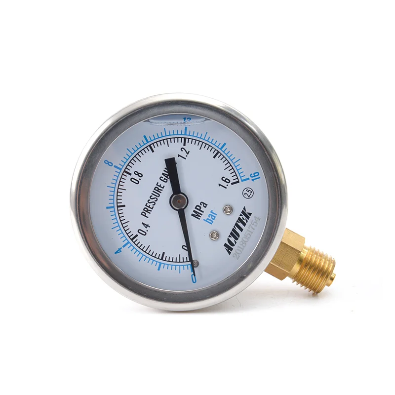 

30Mpa 40Mpa Oil Liquid Pressure Gauge M14*1.5