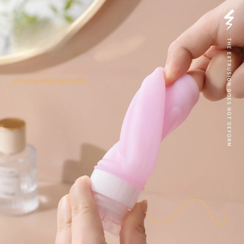 60/90 مللي مجموعة زجاجات السفر زجاجات إعادة الملء لينة كريم غسول الشامبو ضغط أنبوب فارغة حاويات مستحضرات التجميل أدوات العناية بالبشرة #4