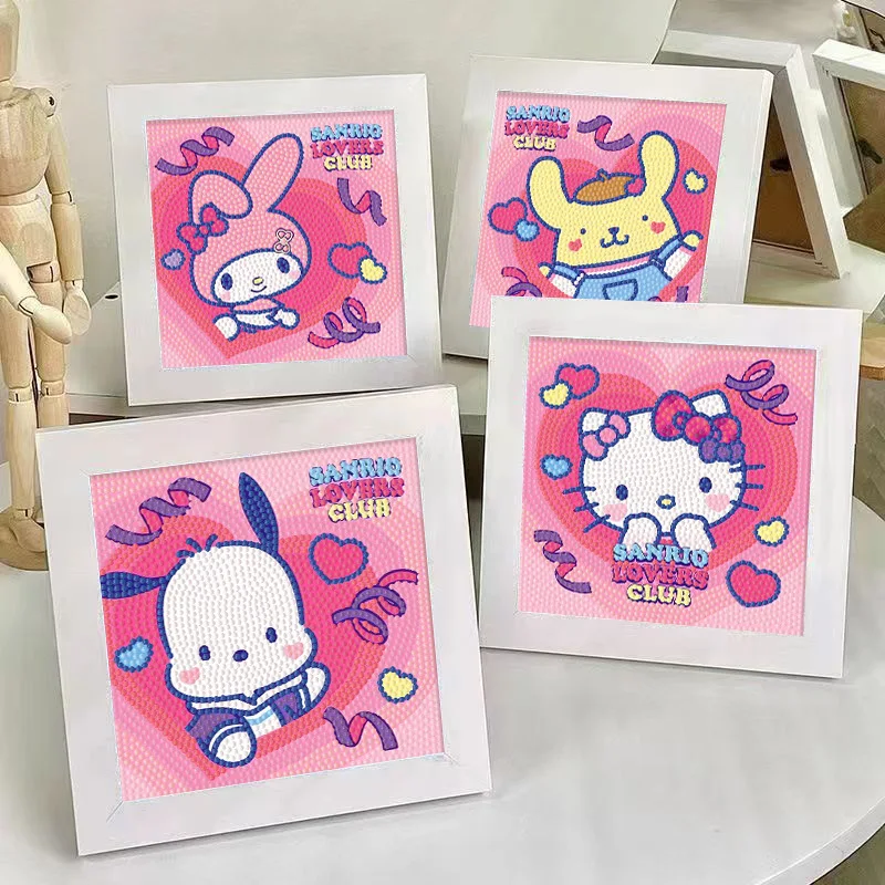 

Children's Cartoon Handmade Diy Sanrio Kuromi Diamond Painting Jade Guigou Diamond Sticker Gift