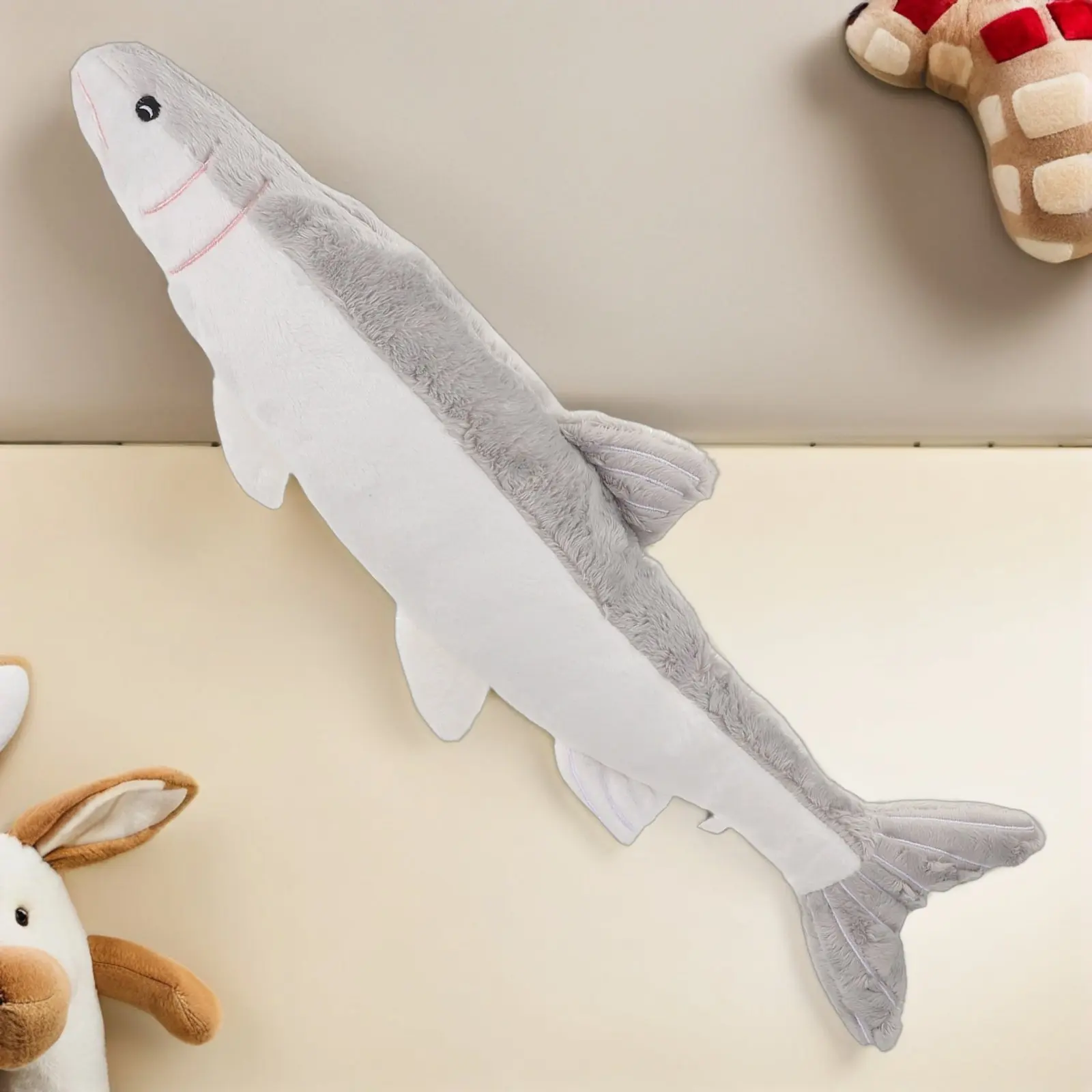 魚枕 ソフトアニマルぬいぐるみ ホームデコレーション かわいい3D熱帯魚型クッション 保育園 海洋テーマ 誕生日プレゼント 19.3インチ