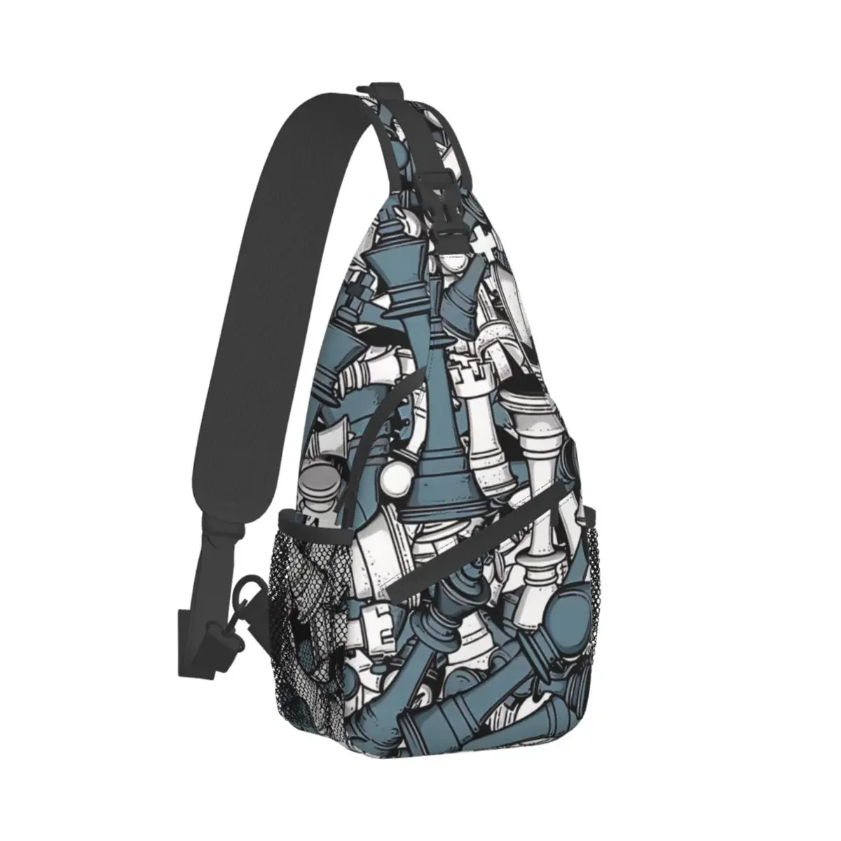 Chess Master Crossbody Chest Bags Pockets Travel Pack Messenger Sports Teens Shoulder Bag Unisex