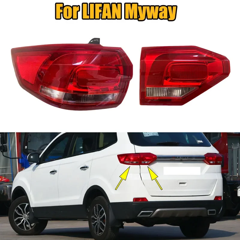 Ensemble de feu arrière de pare-chocs avant extérieur et intérieur, clignotant, feu arrière, feu de freinage arrière pour LIFAN Myway, accessoires de voiture