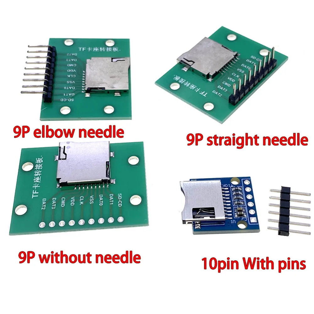

TF Card Holder Adapter board 1.6 board thickness MICRO SD card circuit board 9P 10pin card board self elastic circuit board PCB