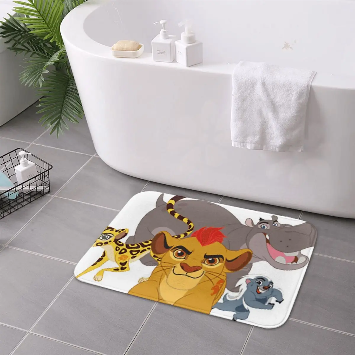 

Lion Guard Non-slip Doormat Floor Mat Carpet Rug for Kitchen Entrance Home Bedroom Footpad Mats