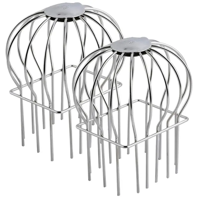 

AA63 HOT Gutter Guard,2Pcs Round Head Gutter Filter Downspout Guard Even Hollow Replacement Gutter Cover For Leaves