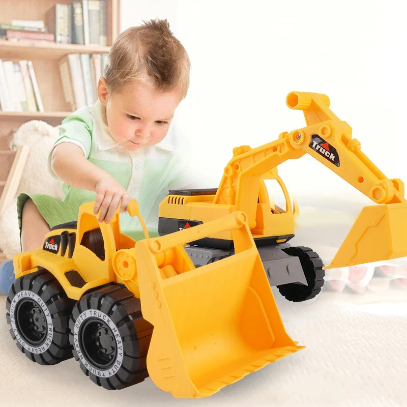 

Beach Children Construction Vehicle Excavator Toy Pusher Dumper Car Model Children Excavator Truck Sand Digging Toys Kids Gift