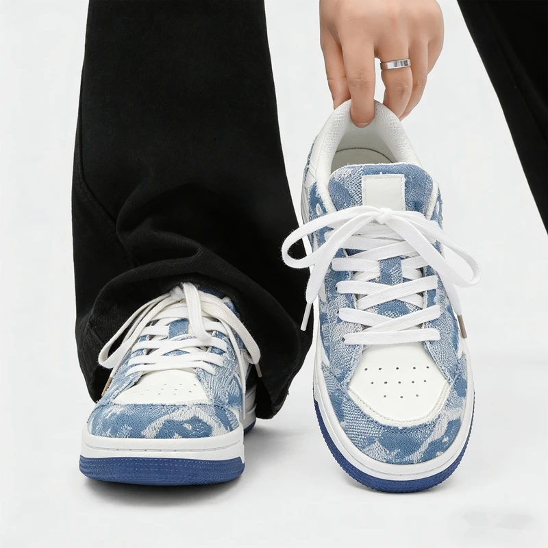 

Men's Shoes 2026 Thick Soled Small White Shoes China-Chic Men's and Women's Versatile Bread Shoes Student Sports Board Shoes