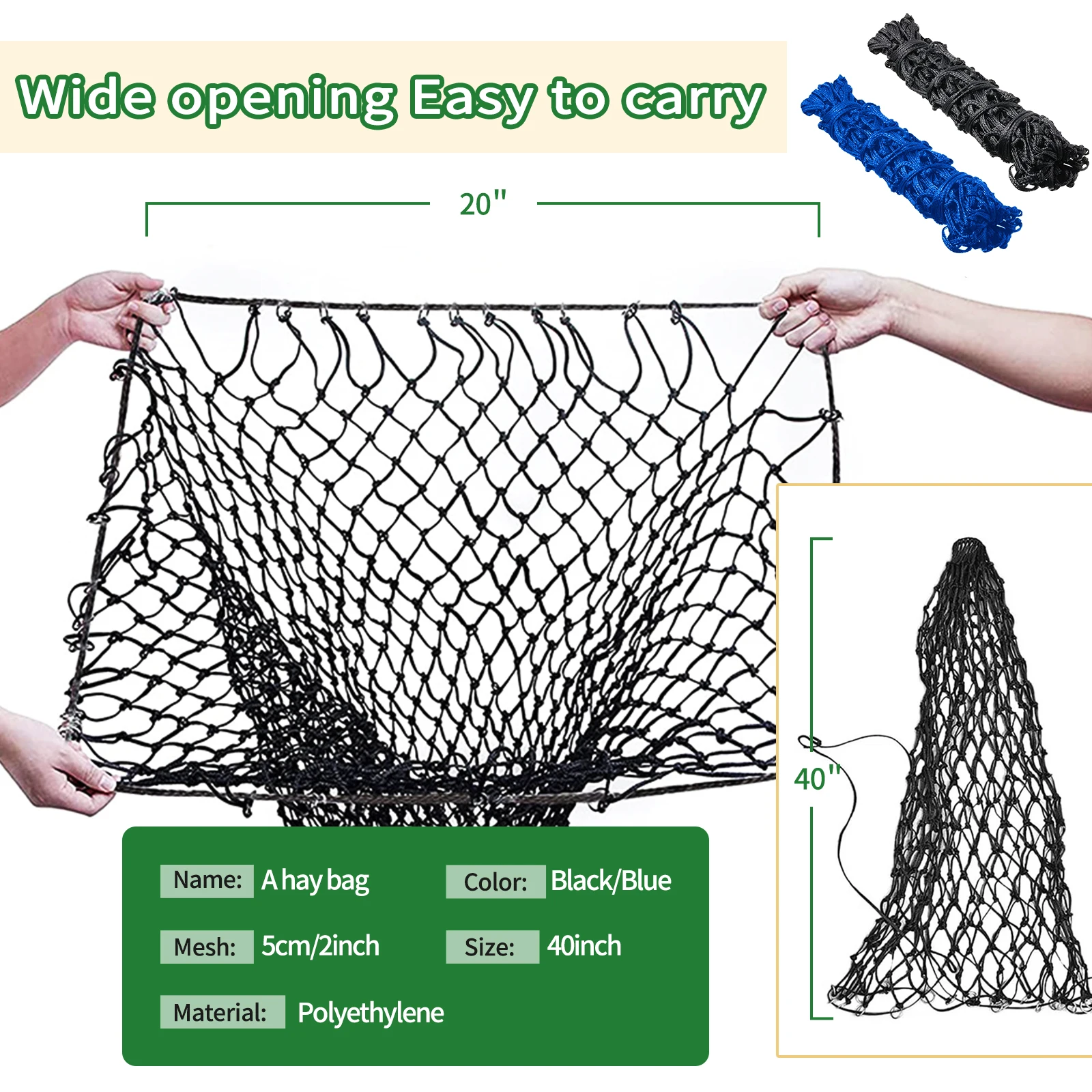 1 قطعة شبكة القش للخيول تغذية بطيئة القش حقيبة للخيول الماعز الأغنام معلقة القش المغذية حقيبة للخيول كشك مستقر Paddock تغذية