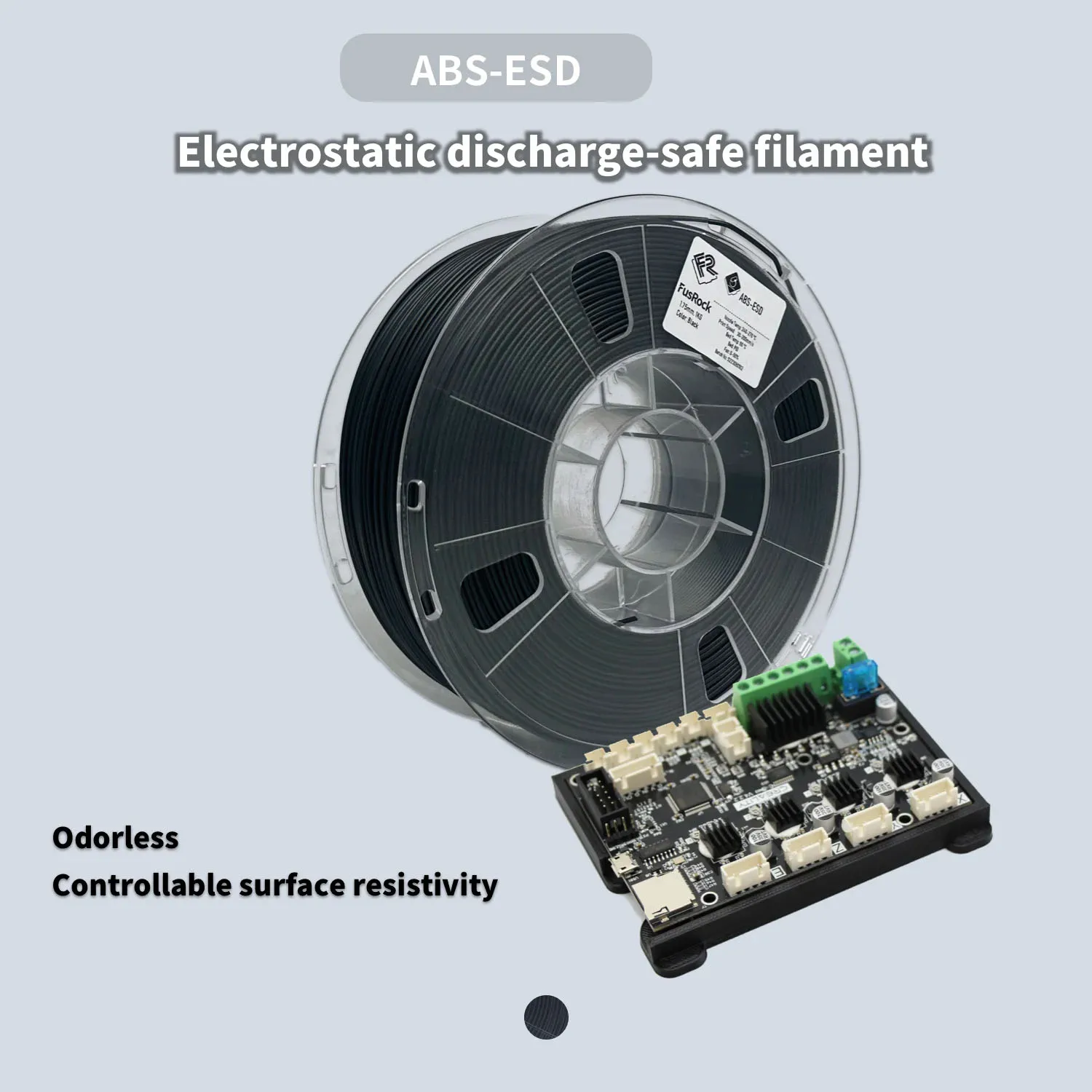 

ABS-ESD Electrostatic Discharge-safe Filament Odorless 3D Printing Filament Material