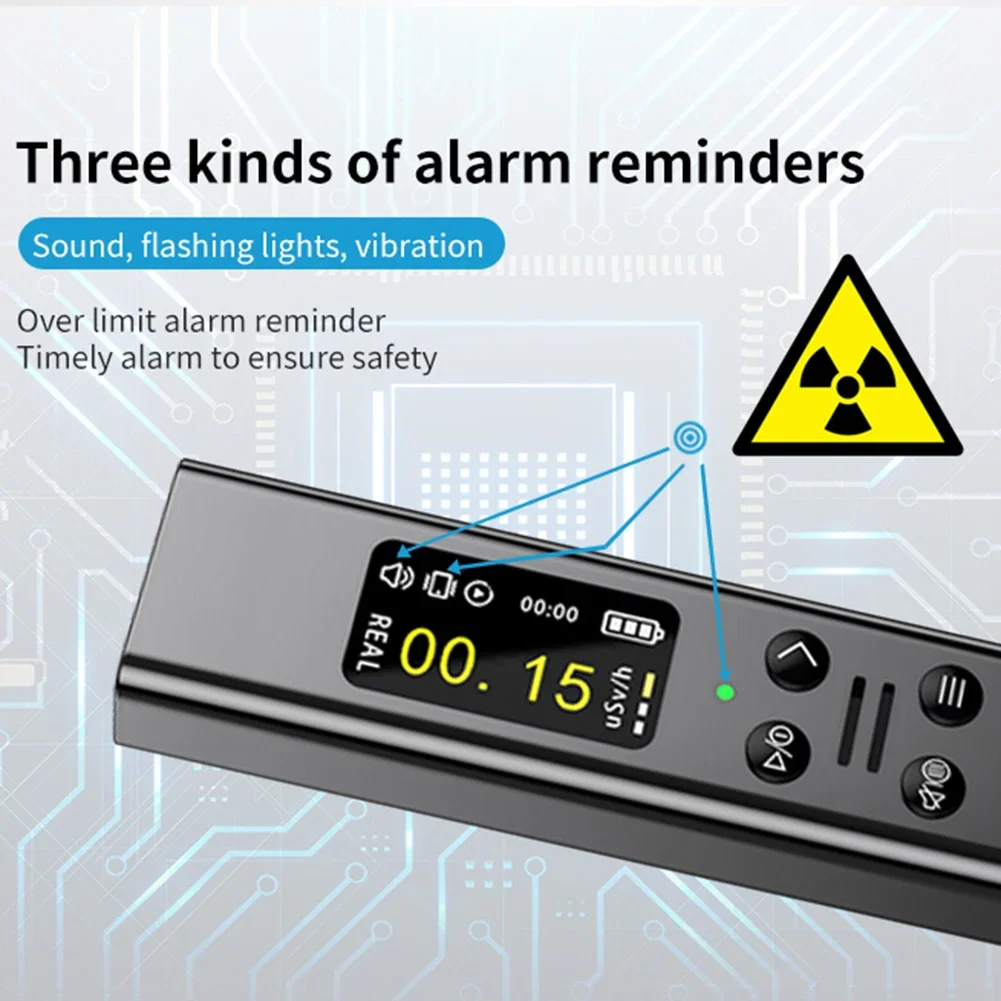 Geiger counter High Precision Nuclear Radiation Detector X, Beta, Gamma ray Detector Geiger Counter Dosimeter for Nuclear Power