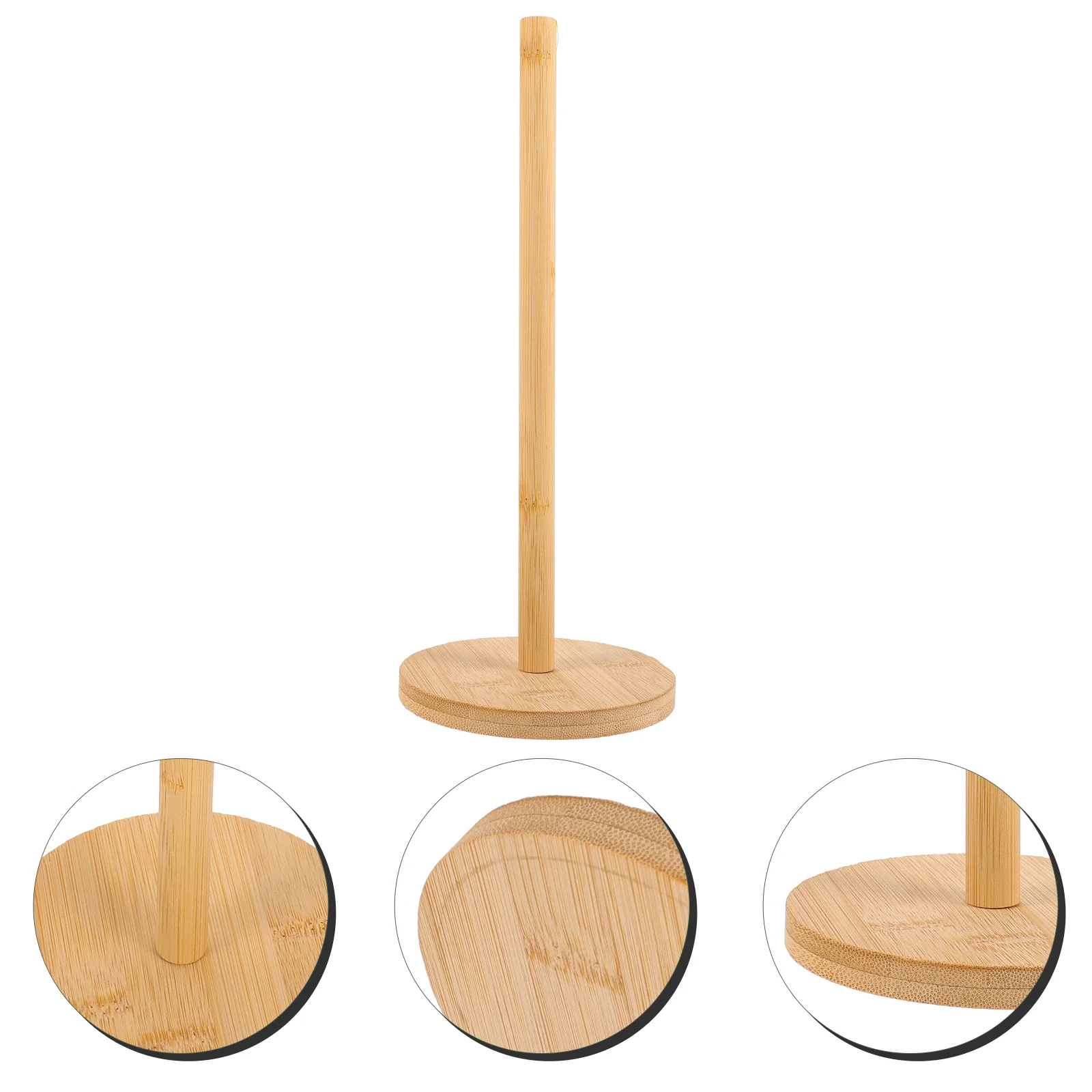 Paper Towel Holder Bamboo Countertop Kitchen Paper Towel Dispenser Bracket kitchen decor toilet paper storage