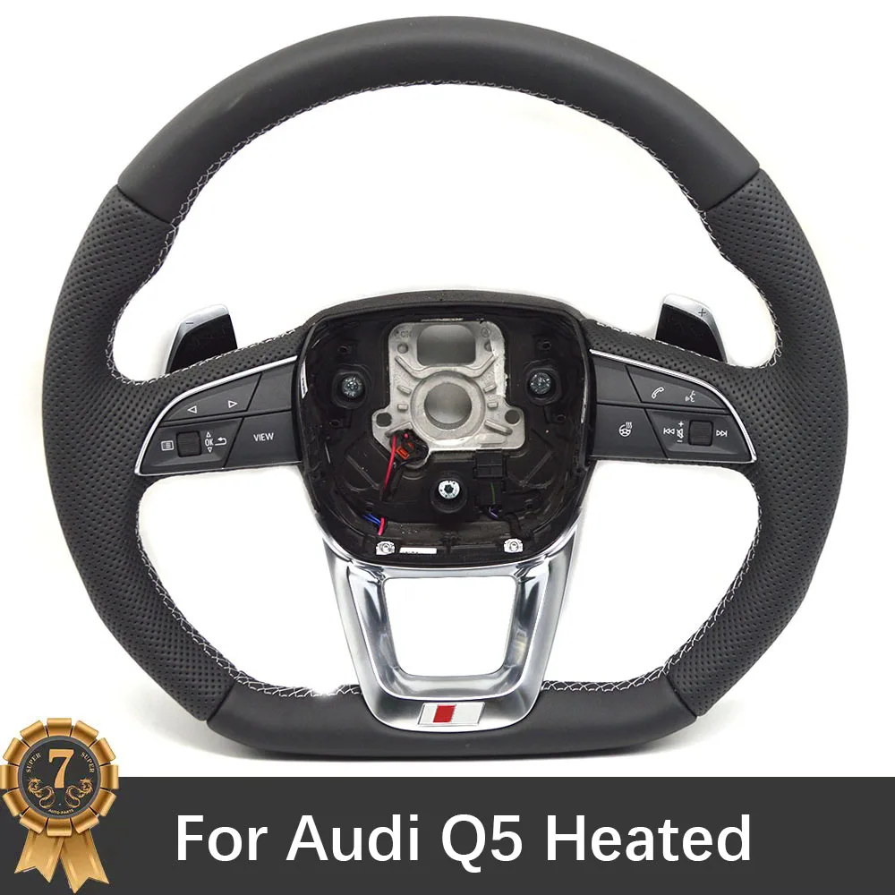 

For Audi Q5 Flat-Bottomed Heated Steering Wheel With S Logo Paddles Accessories