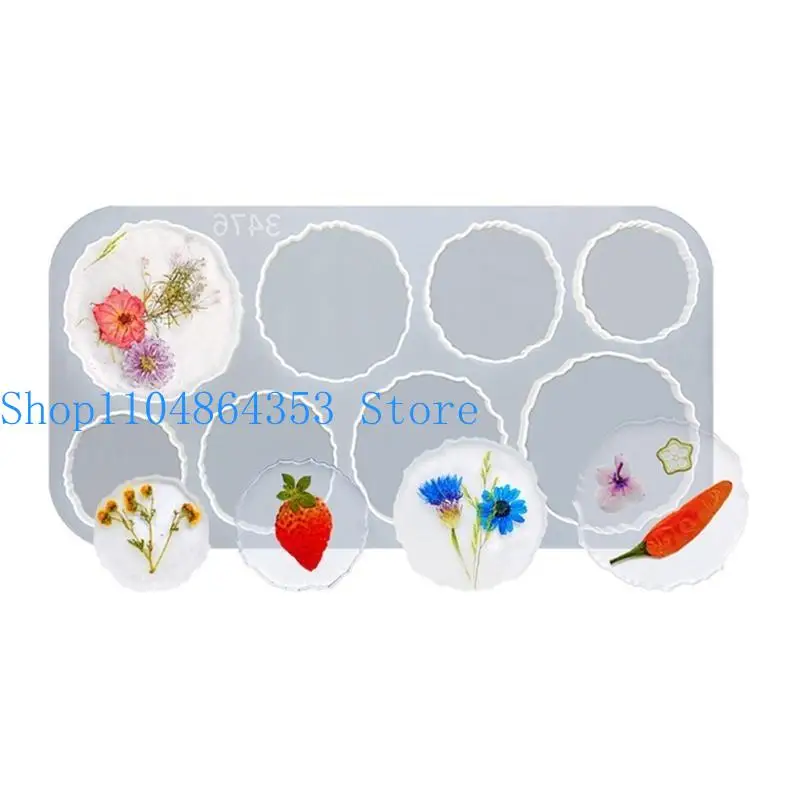 

Irregular Round Coaster Mold for Resin Casting Resin Coaster Molds Epoxy Silicone Molds Great for Making Coaster