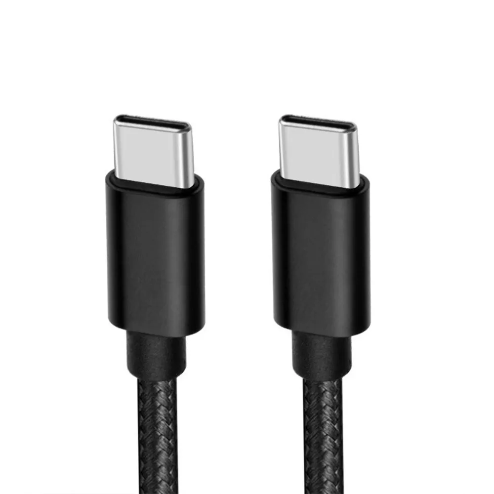 Nylon Braided USB C Cable 90 Degree Elbow Fast Charging USB to Type-C Adapter for iPhone/Samsung/Tesla/Huawei/Xiaomi/MacBook