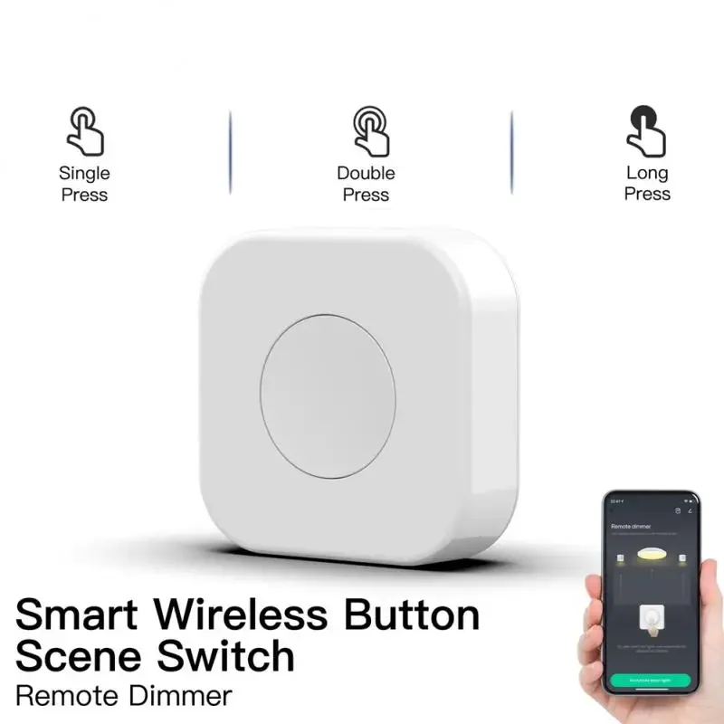 

Zigbee3.0 Tuya Smart Scene Switch Mini Wireless Multi-scene Linkage Button Switch One Touch Control Work With Smart Life Gateway