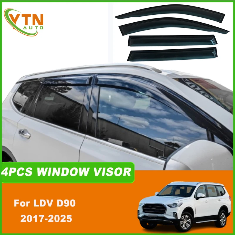 

For Maxus Ldv D90 2017 2018 2019 2020 2021 2022 2023 2024 2025 Car Sun Rain Deflector Window Rain Window Visor