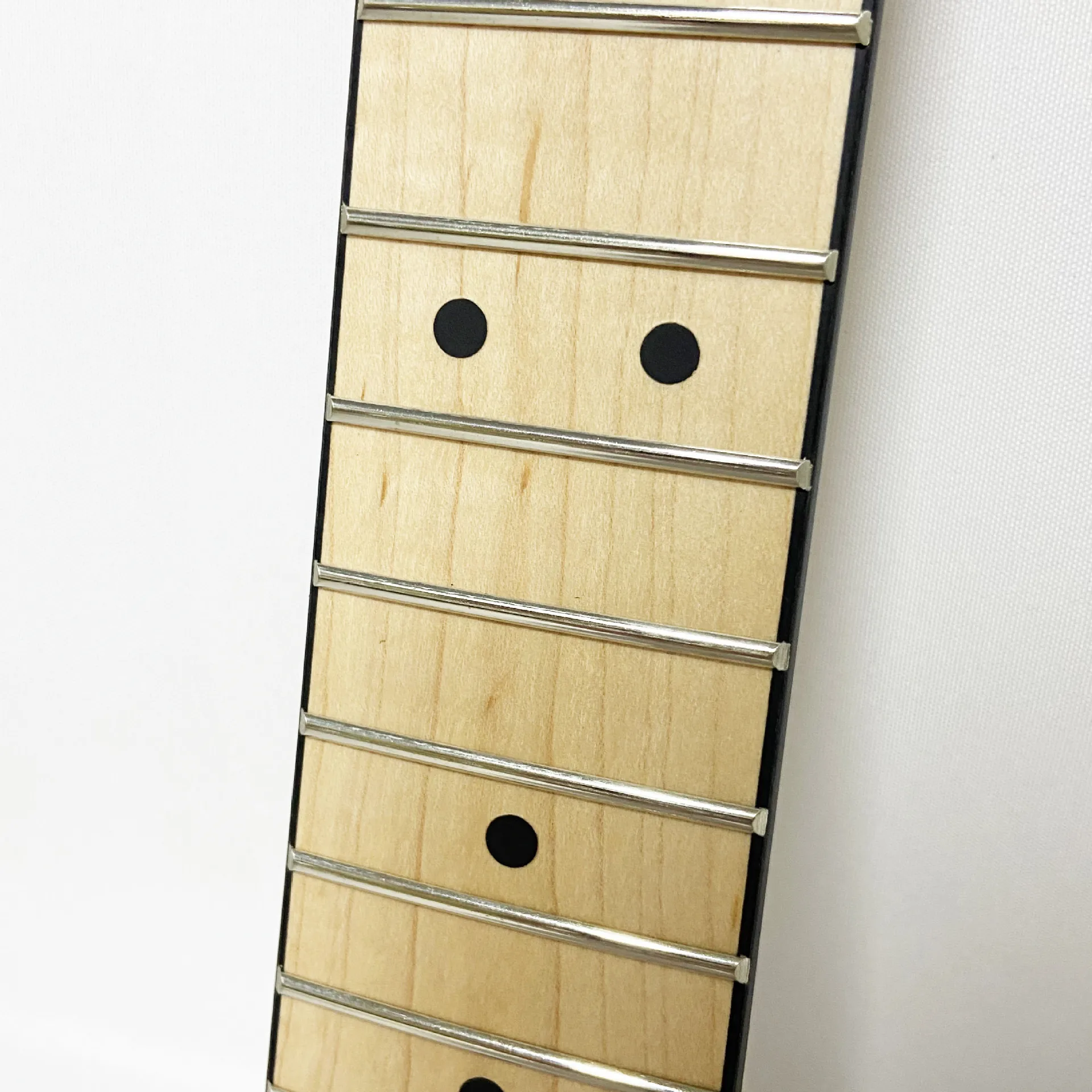 25 Fret Headless Maple Electric Guitar Neck Matte Finish Small Dot Inlays Unfinished Guitar Neck for Guitar DIY Build & Repair