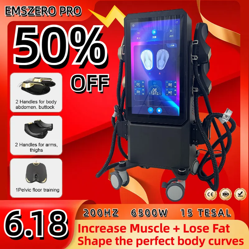 EMSzero Ultra Machine Professional 6500W NEO Body Slimming Muscle EMS Electromagnetic Stimulate Buttock Toning 2025