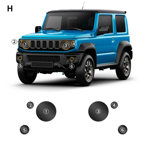 Для Suzuki Jimny JB64 Sierra JB74W 2019 2020 2021 2022 2023 2024 2025 2026 пленка для фар против царапин дымчатая прозрачная наклейка