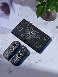 Spider web Case for Nintendo Switch OLED, NS Game Accessories,Handheld Separable Shell for NS Joycon, Switch Cover