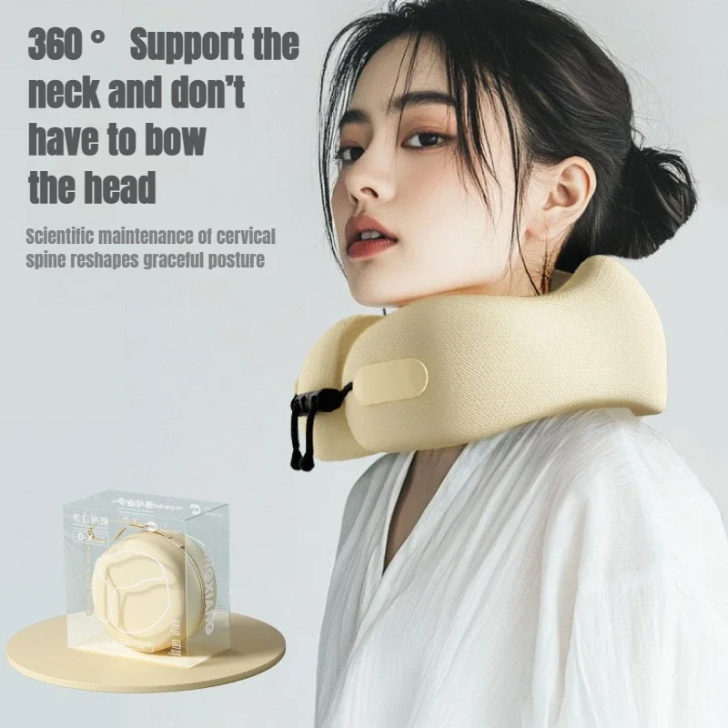 Portable U-shaped Travel Pillow Memory Foam Sleeping Pillows Office Nap Pillow Car Airplane Neck Cushion Ergonomic Head Support - view 6
