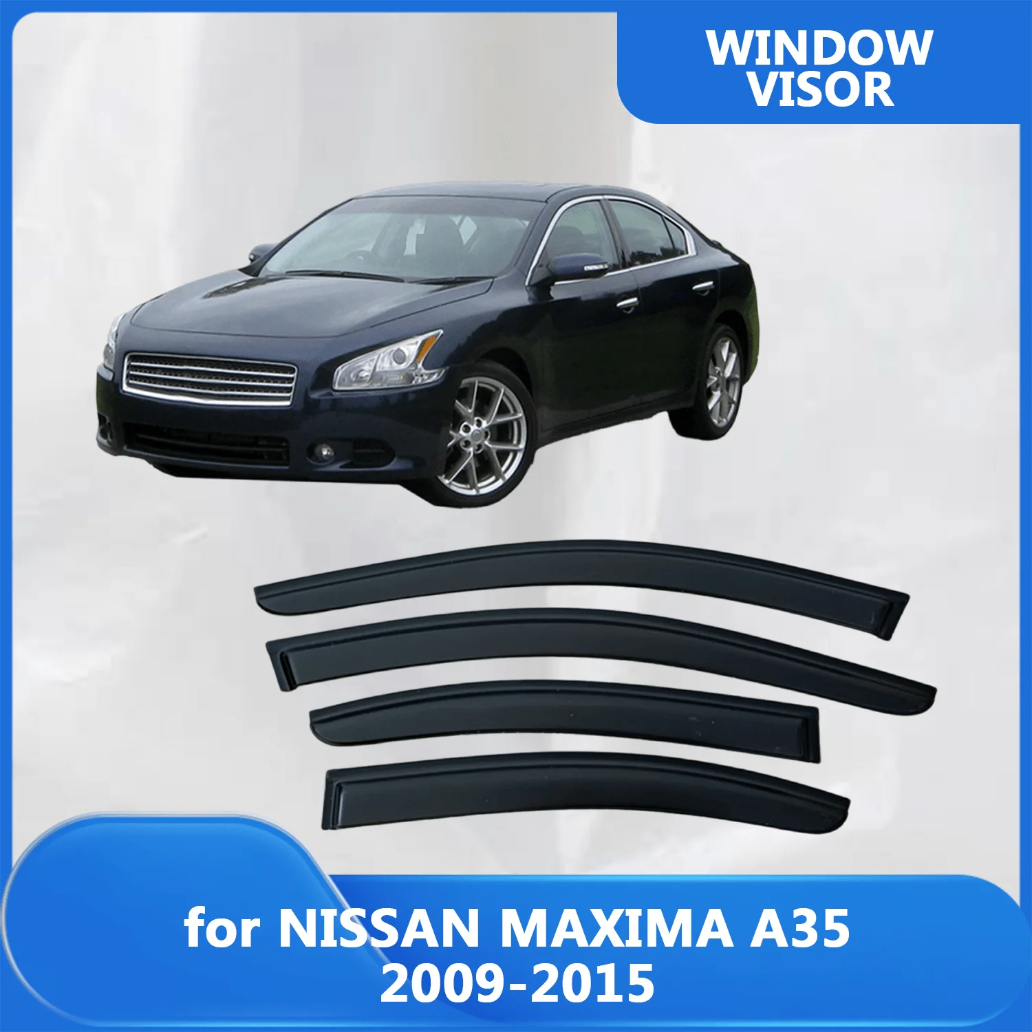 

Window Visor for NISSAN MAXIMA A35 2009 2010 2011 2012 2013 2014 2015 Wind Deflectors Rain Guards Door Visor Vent
